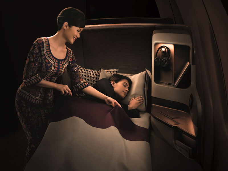 Singapore Airlines New Business Class Bed