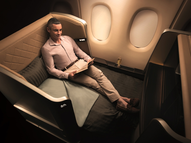 Singapore Airlines New First Class Seat on the 777-300ER