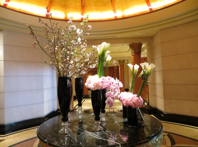 Four Seasons Singapore Review - Lobby Flowers