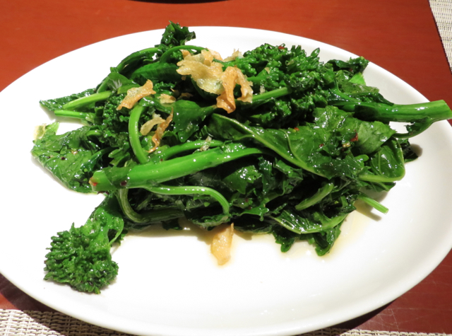 One Ninety Singapore Review - Broccoli Rabe with Garlic Chips