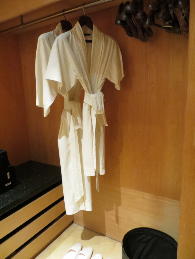 Amanjiwo Review - Closet with Bathrobes and Slippers