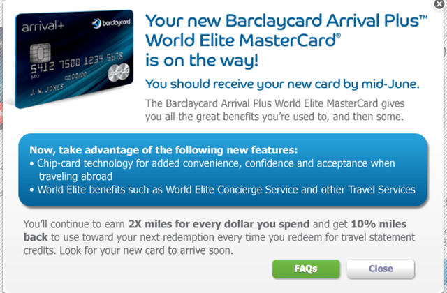 Barclaycard Arrival Plus World Elite MasterCard: Upgrade for Existing Cardholder?