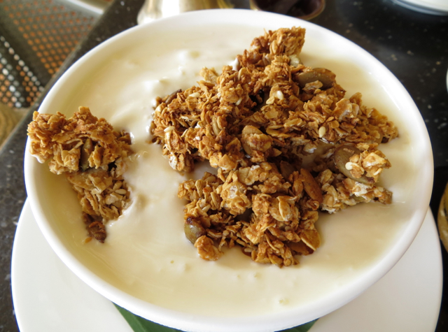 Amanjiwo Restaurant Review and Menu - Yogurt with Granola