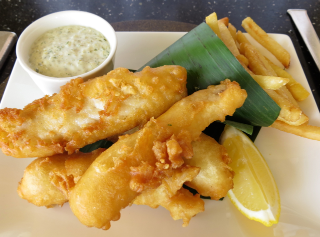 Amanjiwo Restaurant Food - Beer Battered Fish and Chips