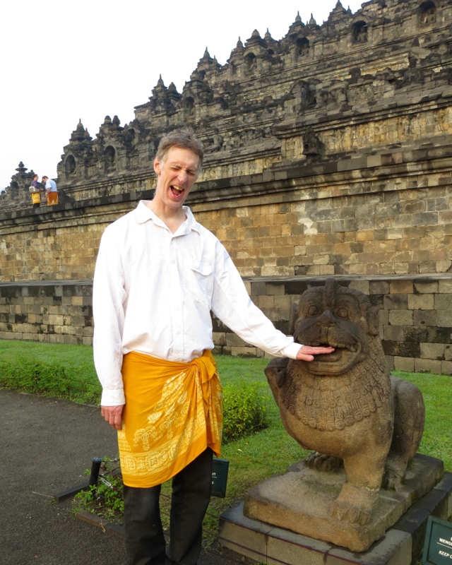 Borobudur Stone Lions