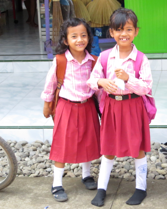 Andong Ride, Borobudur - Smiling Schoolkids