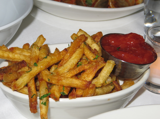 The Clam NYC Review - Old Bay Fries with Cocktail Sauce