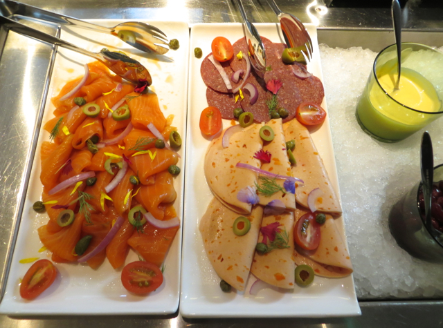 Crowne Plaza Changi Airport Hotel - Executive Club Lounge Breakfast Buffet - Smoked Salmon