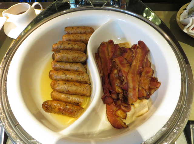 Crowne Plaza Changi Airport Hotel Review - Executive Club Lounge, Bacon and Sausage
