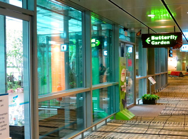 Entrance to Butterfly Garden, T3 at Singapore Changi Airport