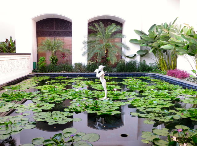 Four Seasons Bangkok - Lily Pond Near Entrance