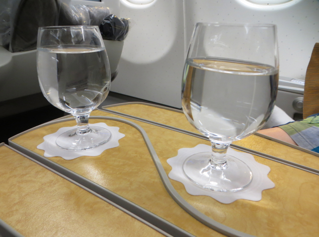 Asiana Business Class A330 Review - Pre-Flight Drinks