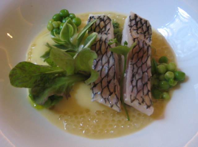 Black Bass with Lettuce and Tapioca, Juni, NYC