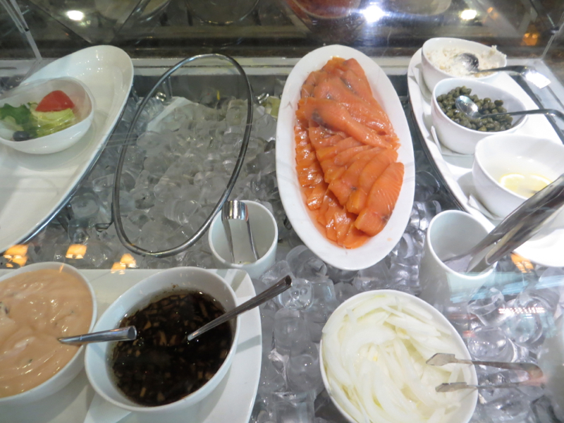 Asiana First Class Lounge Review Seoul - Smoked Salmon