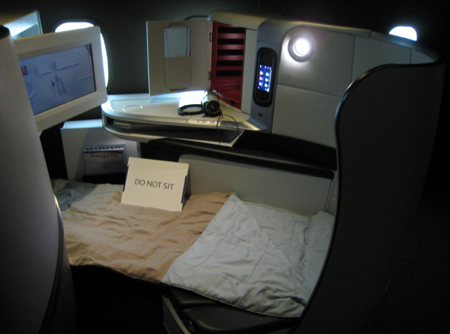 Air France New Business Class Flat Bed Seat