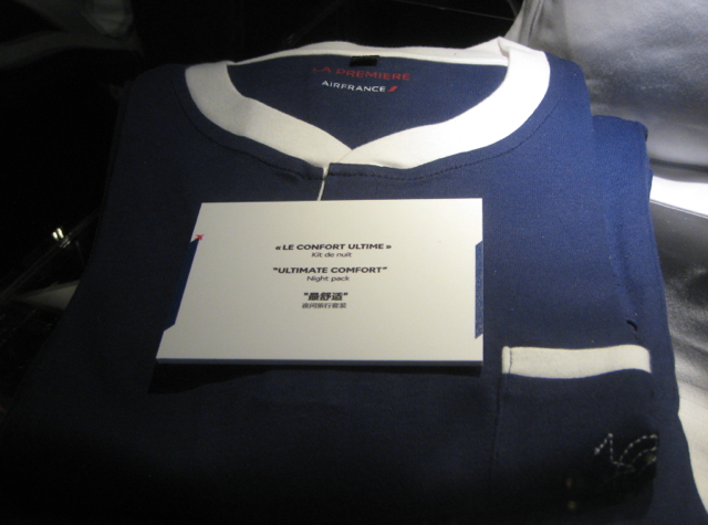 Air France New First Class La Premiere Pajamas