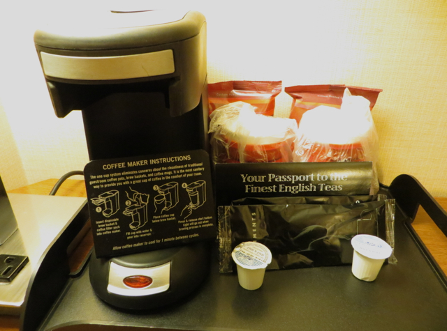 Newark Airport Marriott Hotel Review - Coffeemaker