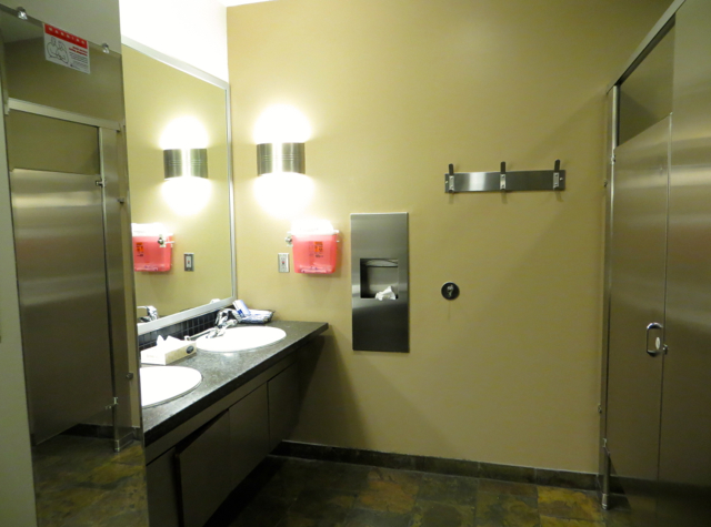 Alaska Airlines Board Room Seattle Lounge Review - Bathroom