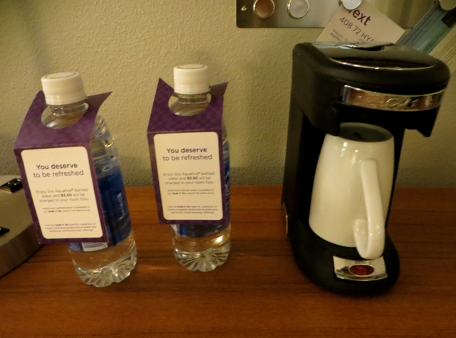 Hyatt Place Waikiki Beach Review - Bottled Water for a Fee