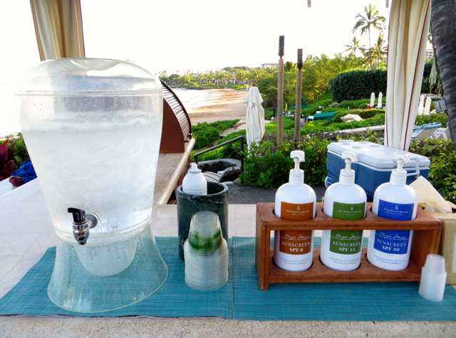 Four Seasons Maui at Wailea Review - Complimentary Sunscreen