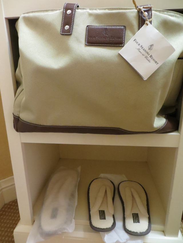 Four Seasons Maui at Wailea Review - Beach Bag and Slippers