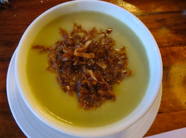 Kilauea Lodge Restaurant Review - Coconut Cream of Celery Soup