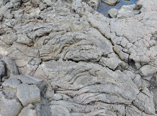 Pahoehoe Lava, Punalu'u Beach