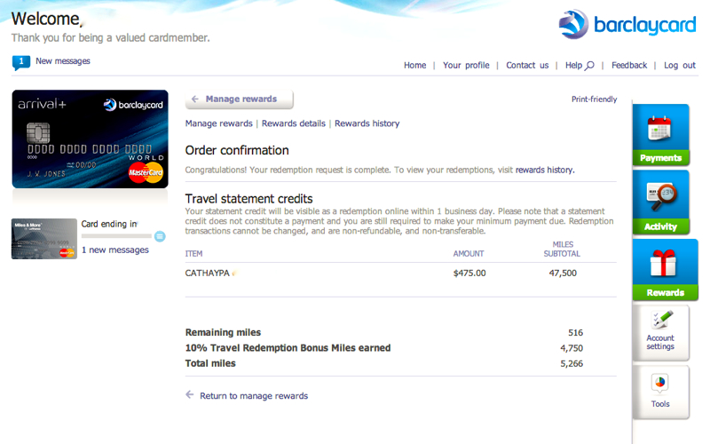 How to Redeem Barclaycard Miles and Points