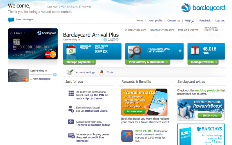 How to Redeem Barclaycard Arrival Miles and Points - Manage Rewards