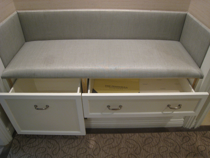 The Peninsula New York Review - Suitcase Bench